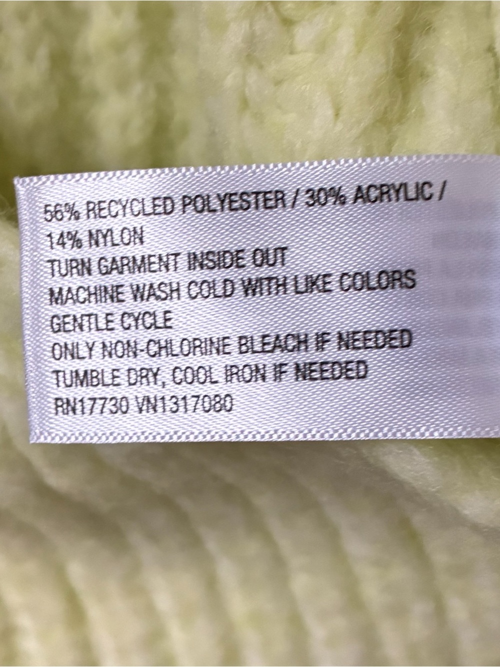 NWT Wild Fable Yellow Slouchy V-Neck Knit Wrap Sweater - Picture 4 of 4